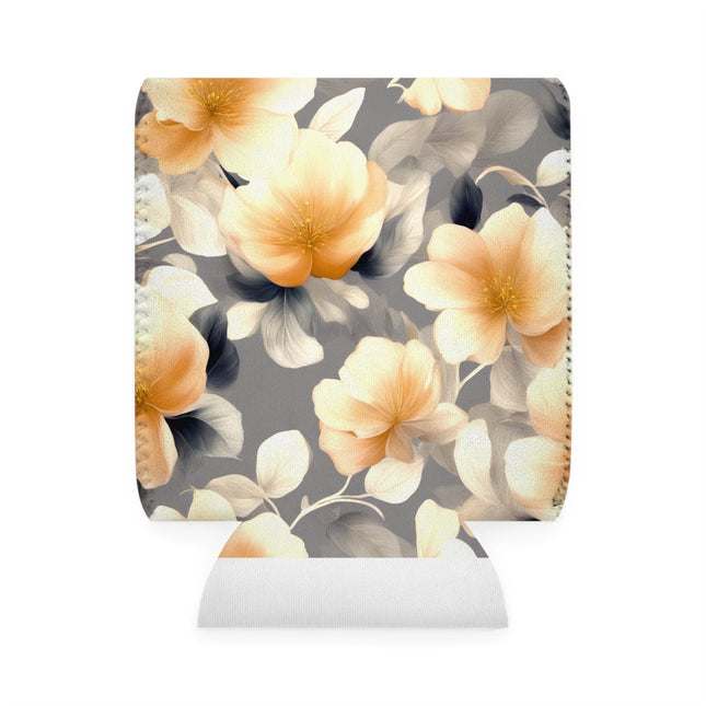 Soft Blossom Floral Bunch 12 oz Can Cooler Sleeve