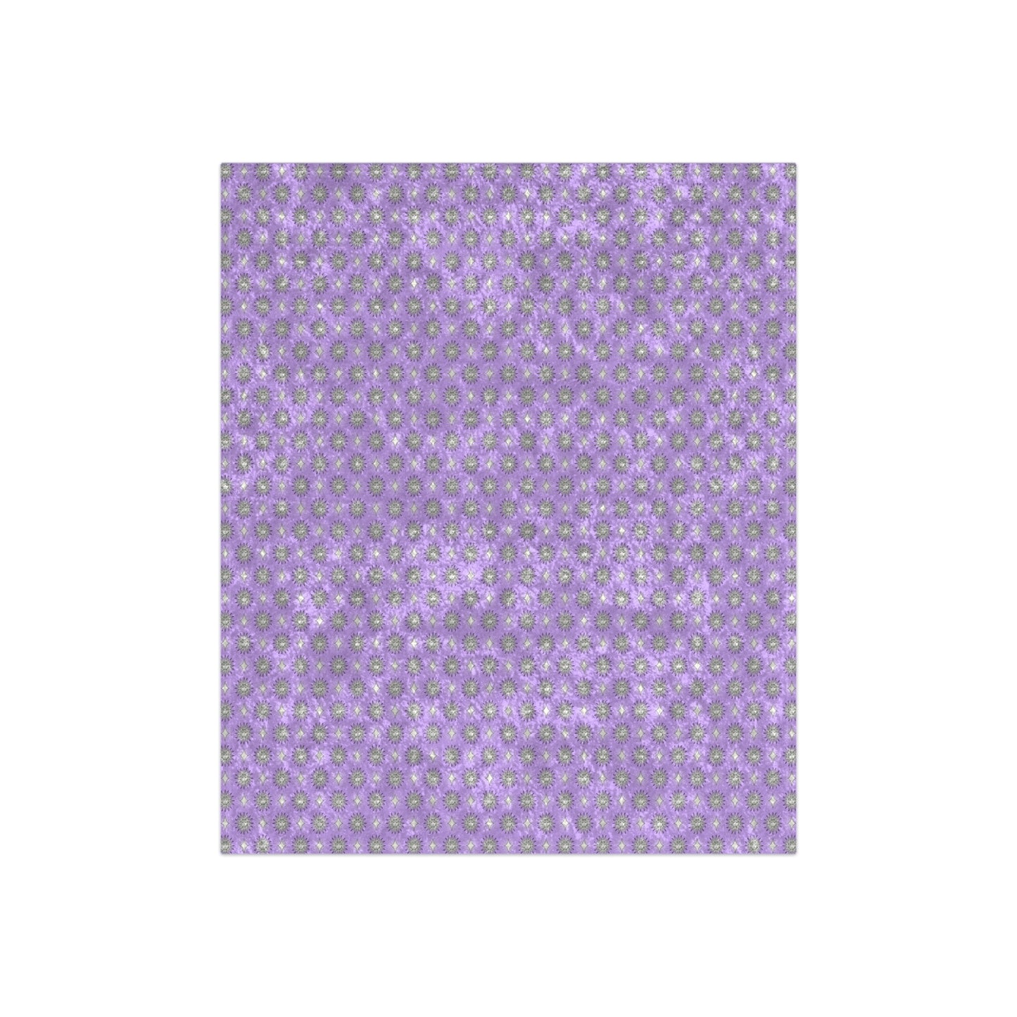 Lavender Star-crossed Bodies Crushed Velvet Blanket, 50" x 60"