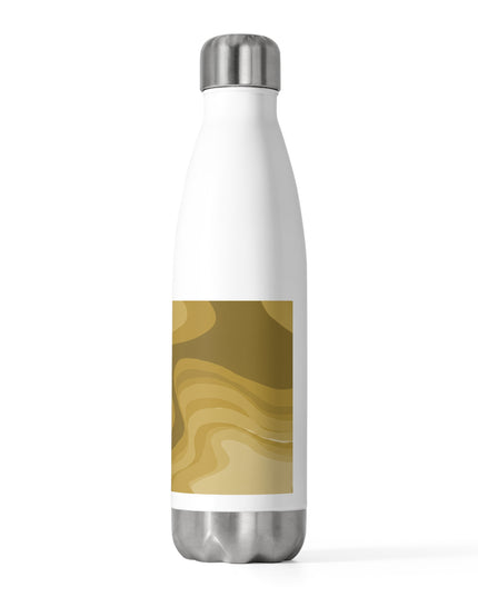 Brown Wavey 20oz Insulated Water Bottle