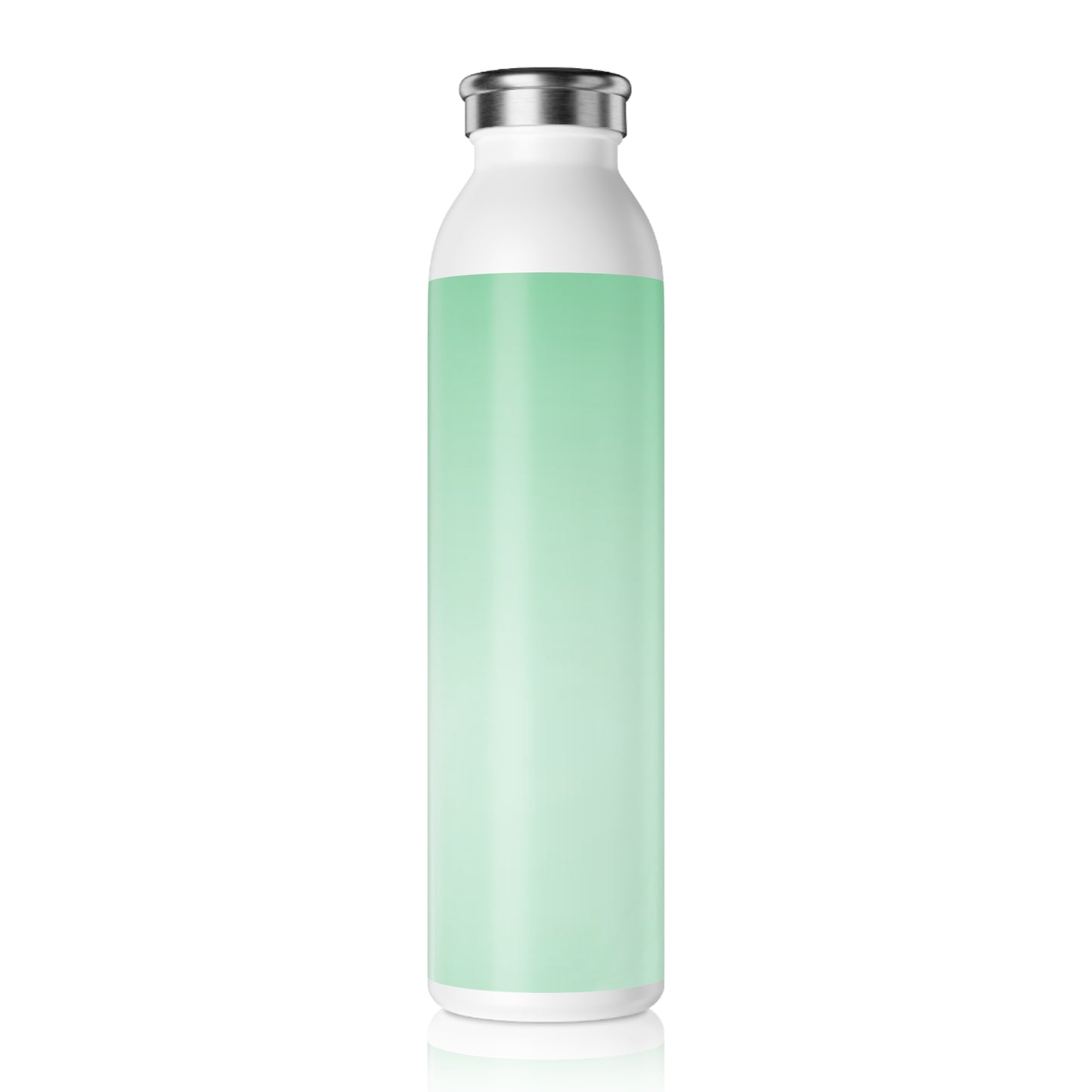 Mint Fade Slim Water Bottle, 20 oz White