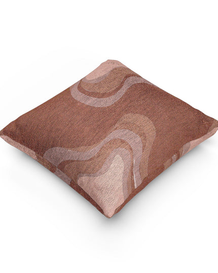 Power Red Wavey Woven Pillow, 17" x 18"