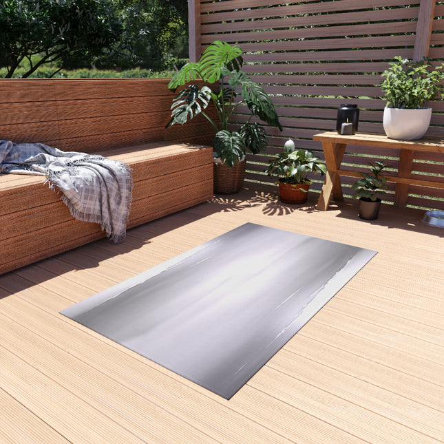 Sephia Sea Dark Fog Outdoor Rug, 36" x 60"