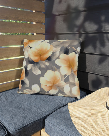 Soft Blossom Floral Bunch Outdoor Pillow, 16" x 16"