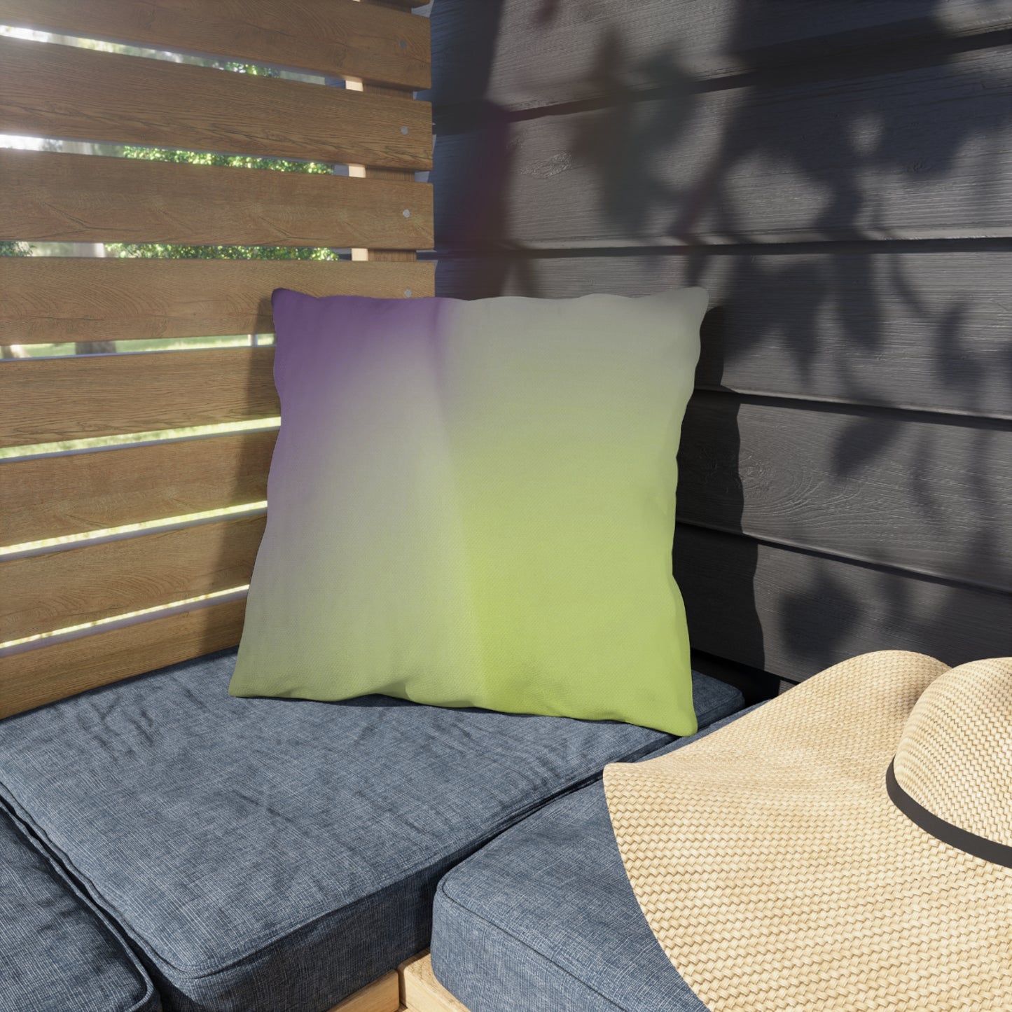 Purple Golden Fade 16" x 16" Outdoor Pillow