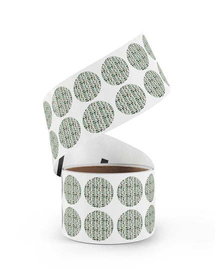Mini Green Trees Round Sticker Label Rolls, 1" x 1"