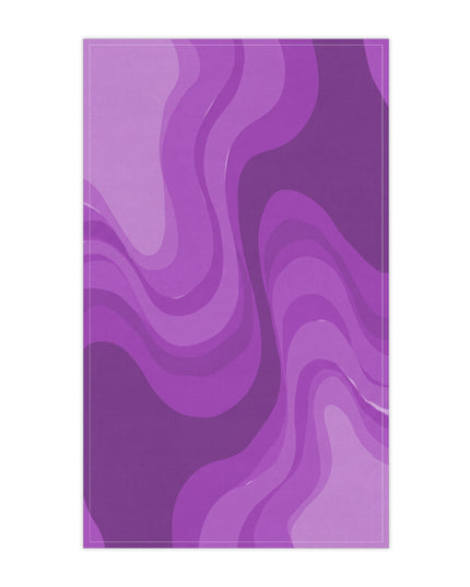 Wavey Purple Wavey Tea Towels (cotton, poly), 18" x "30