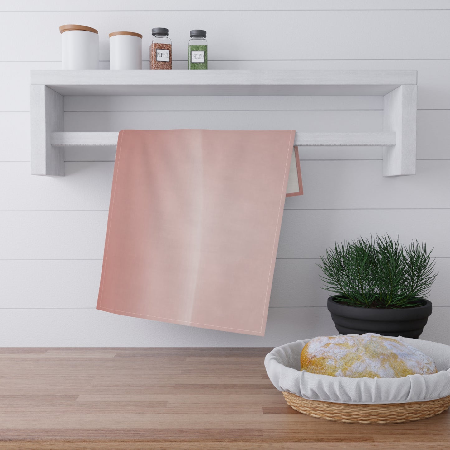 Rose Red Fade Tea Towels (cotton, poly), 18" x "30
