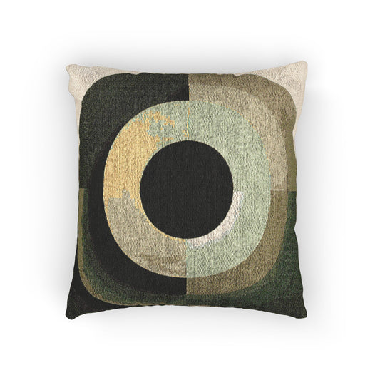 Lemongrass Eyepiece Woven Pillow, 17" x 18"