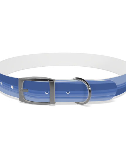 Deep Blue Wavey Extra Large Dog Collar