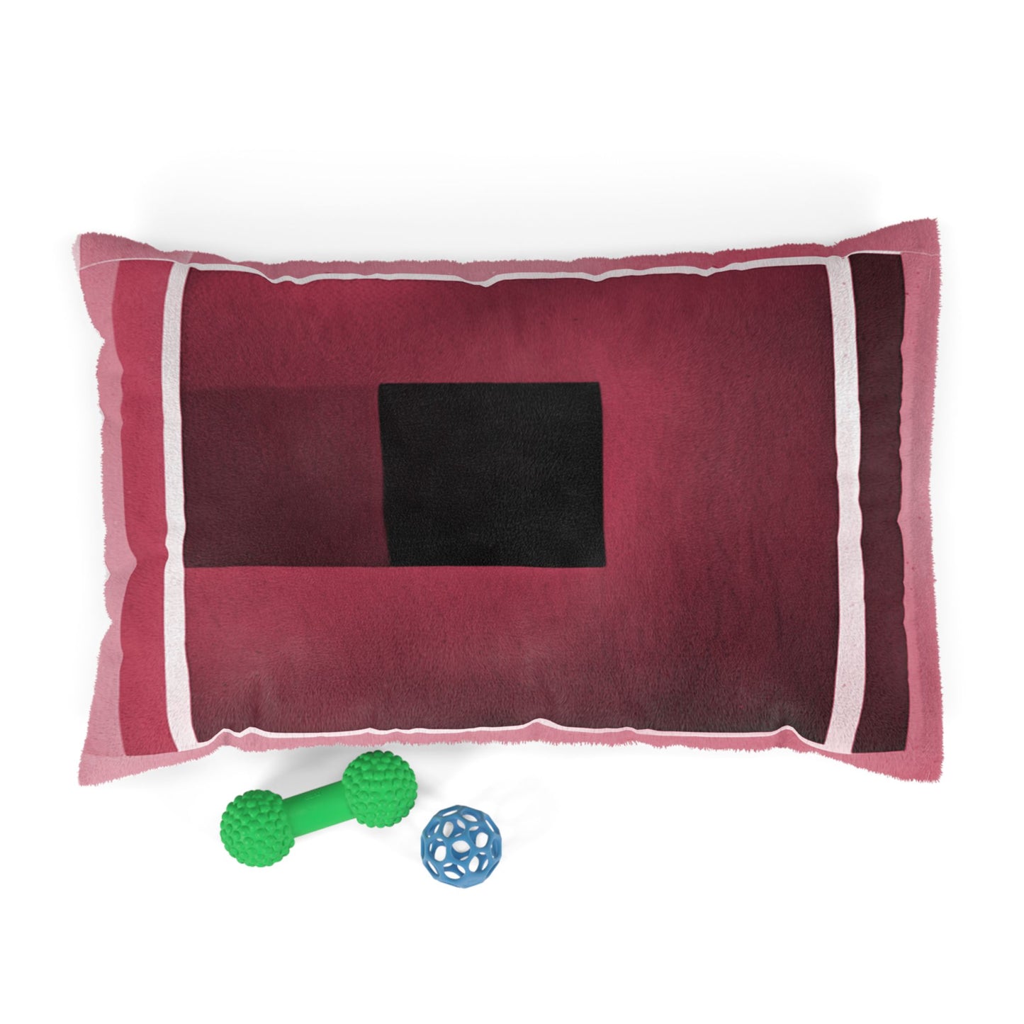 Red Shadow 28" × 18" Pet Bed