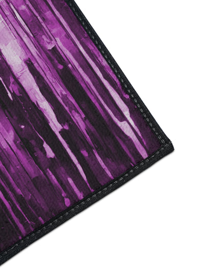 Striped Powder Lavender 24" x 36" Heavy Duty Floor Mat