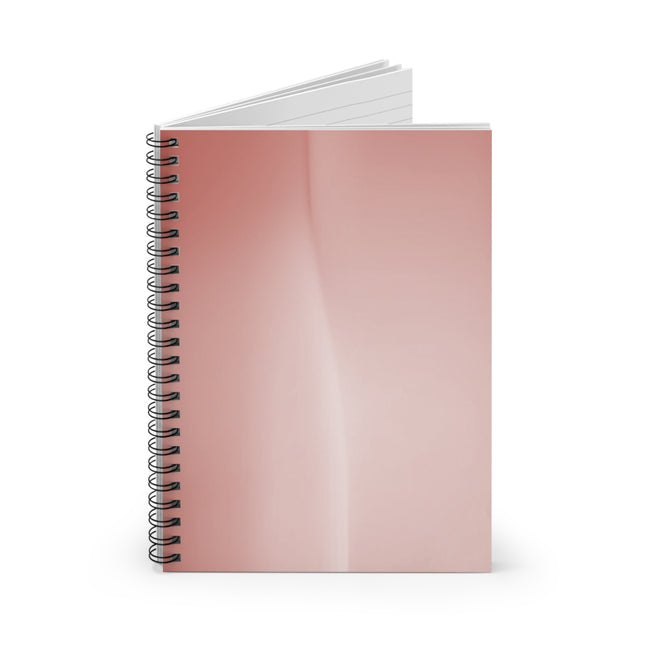 Rose Red Fade Wavey Spiral Notebook - Ruled Line, 6" x 8", 118 pages