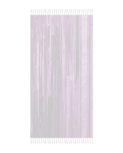 Striped Powder Lavender 38" × 81" Boho Beach Cloth
