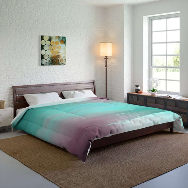 Green Sea Lavender Fog 104" × 88" Comforter