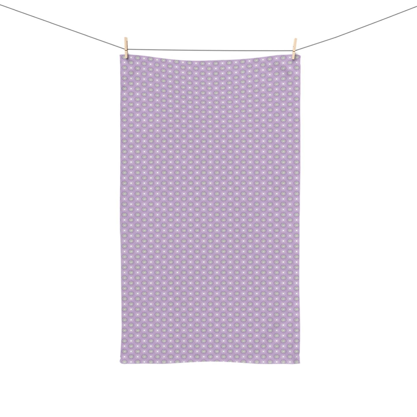 Lavender Star-crossed Bodies Hand Towel, 16" x 28"