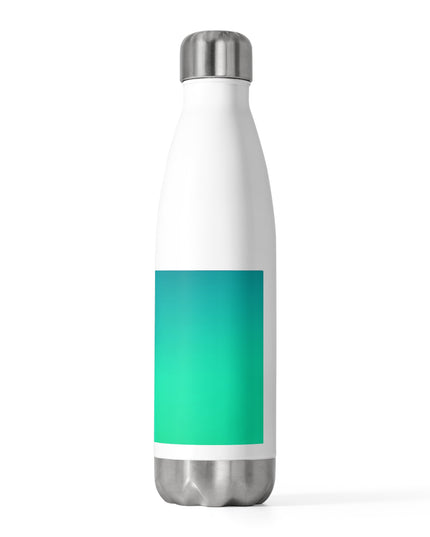 Aquamarine Fade 20oz Insulated White Water Bottle
