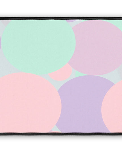 Pastel Peach and Soft Green Patches 9" x 7" Gaming Mouse Pad