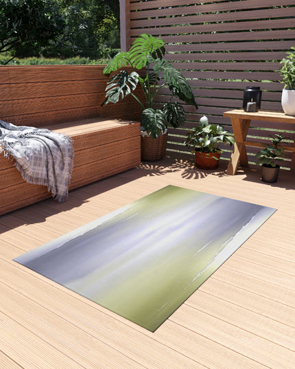 Lavender Sea Golden Fog Outdoor Rug, 36" x 60"