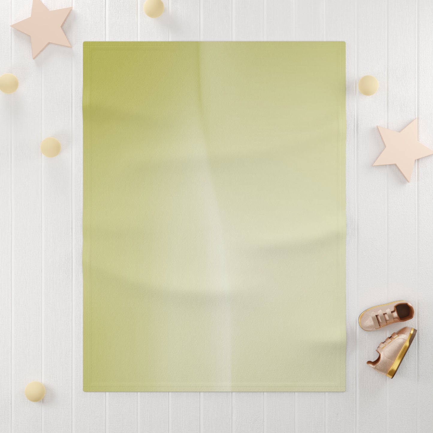 Lemon Fade Soft Fleece Baby Blanket, 30" x 40"
