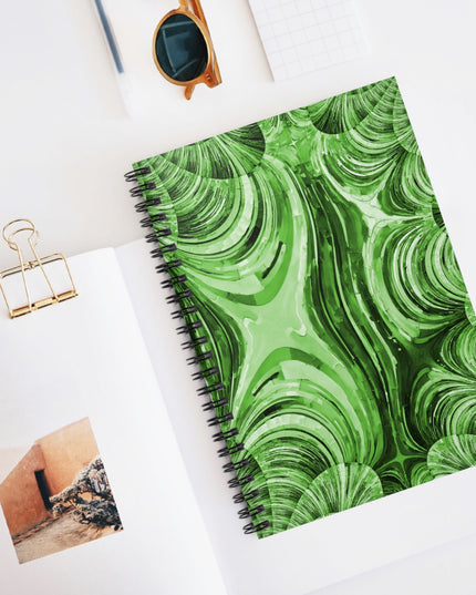 Uzi Spiral Mint Pastel Spiral Notebook - Ruled Line, 6" x 8", 118 pages