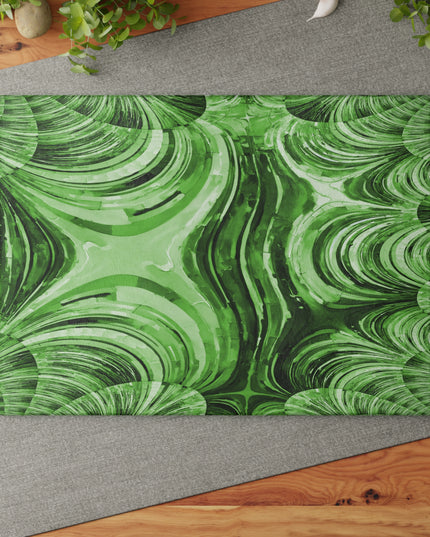 Uzi Spiral Mint Pastel 11" x 15" Glass Cutting Board