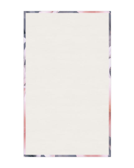 Peach and Blue Gray Floral Bunch Tea Towels (cotton, poly), 18" x "30