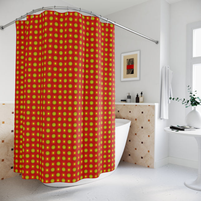 Late Evening Star-crossed Bodies Shower Curtain, 71" x 74"