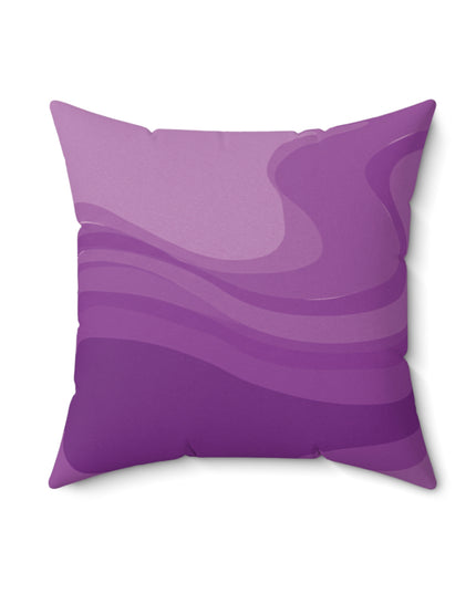 Wavey Purple Wavey 18" x 18" Faux Suede Square Pillow
