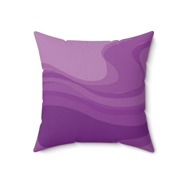 Wavey Purple Wavey 18" x 18" Faux Suede Square Pillow