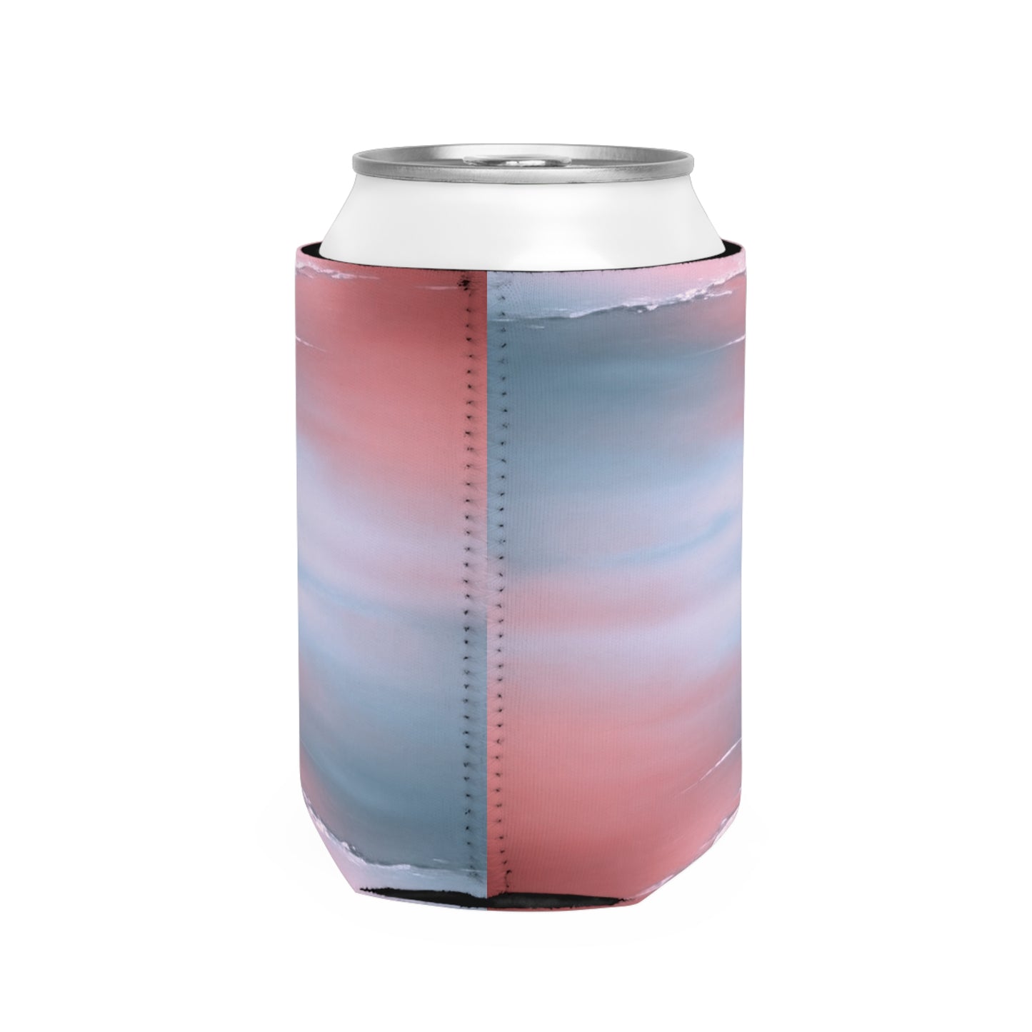 Gray Sea Pink Fog 12 oz Can Cooler Sleeve