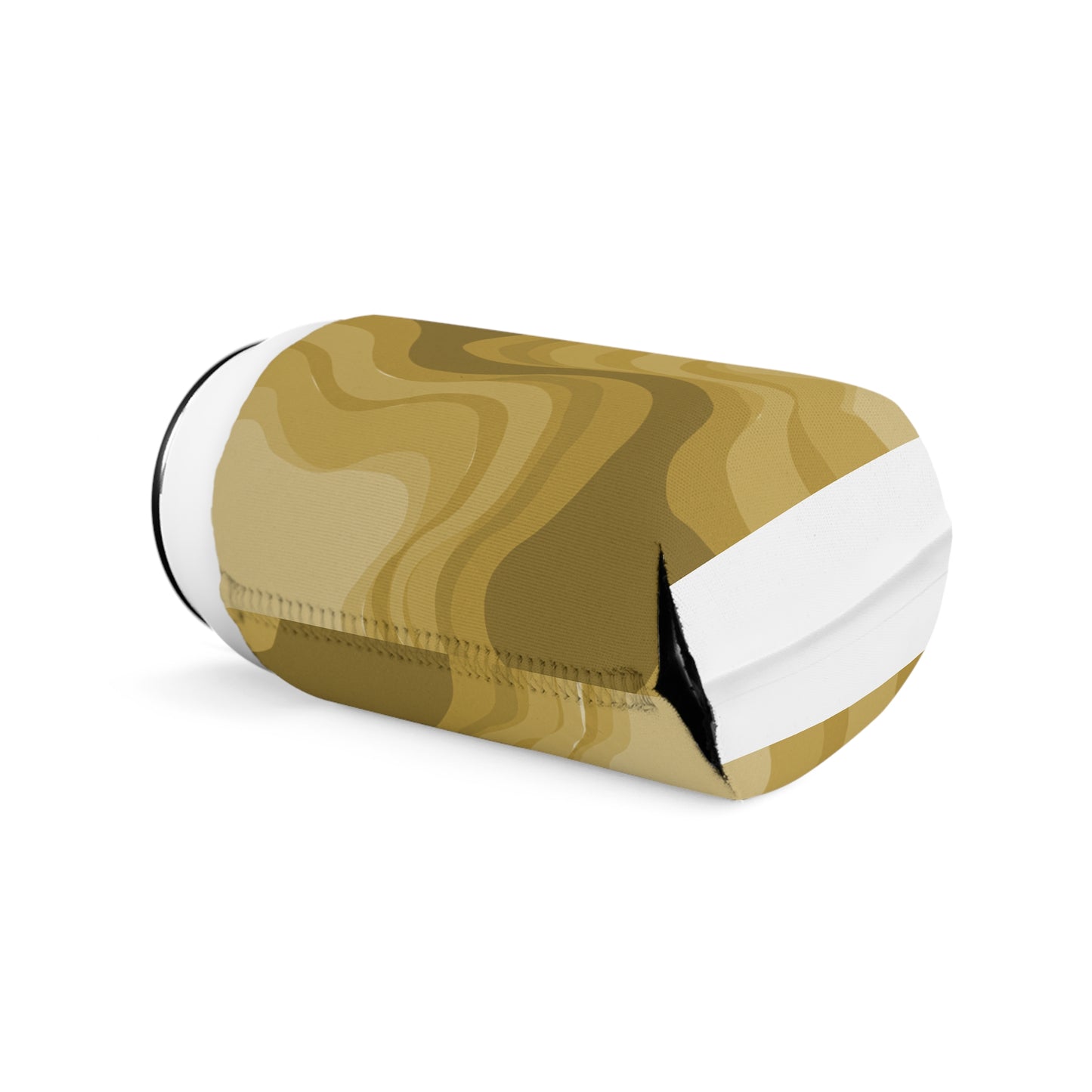 Brown Wavey 12 oz Can Cooler Sleeve