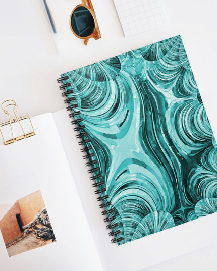 Uzi Spiral Beta Spiral Notebook - Ruled Line, 6" x 8", 118 pages