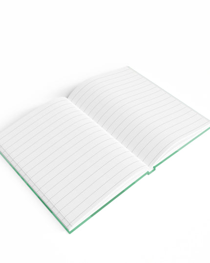 Mint Green Wavey 5" x 7" Journal - 128 Ruled Line pages