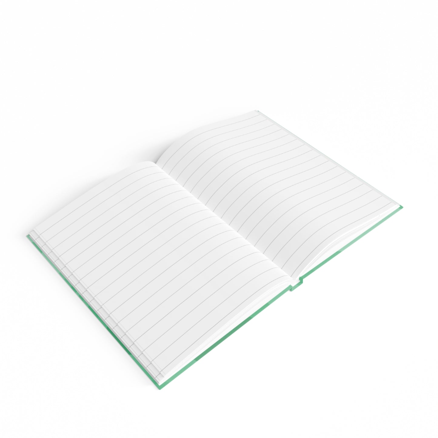 Mint Green Wavey 5" x 7" Journal - 128 Ruled Line pages