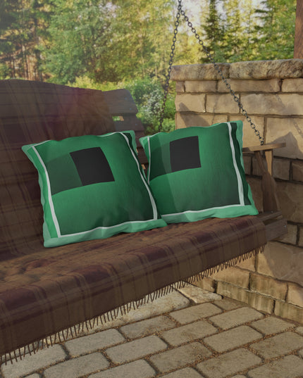 Mint Shadow 18" x 18" Outdoor Pillow