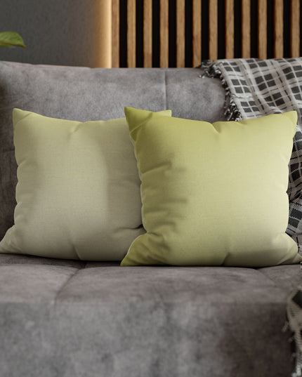 Lemon Fade Spun Polyester Square Pillowcase, 14" x 14"