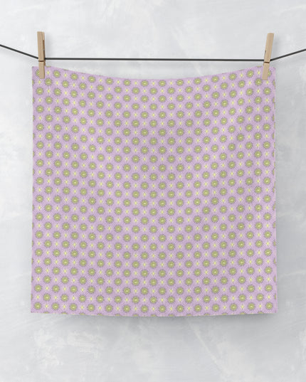 Magenta Star-crossed Bodies Face Towel, 13" x 13"