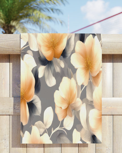 Soft Blossom Floral Bunch Beach Towel, 24" x 44"