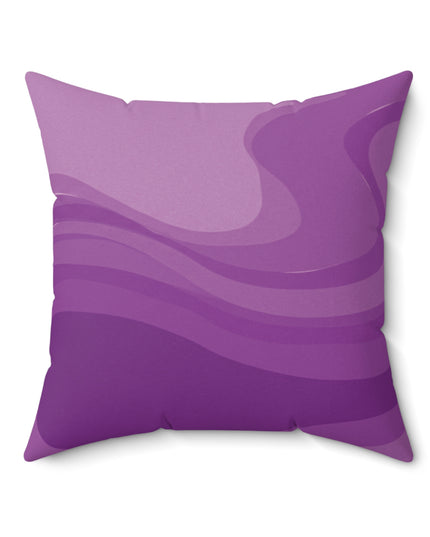Wavey Purple Wavey 20" x 20" Faux Suede Square Pillow
