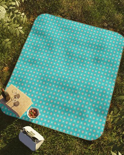 Tif Green Star-crossed Bodies Picnic Blanket, 61" × 51"