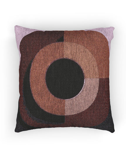 Red Eyepiece Woven Pillow, 17" x 18"