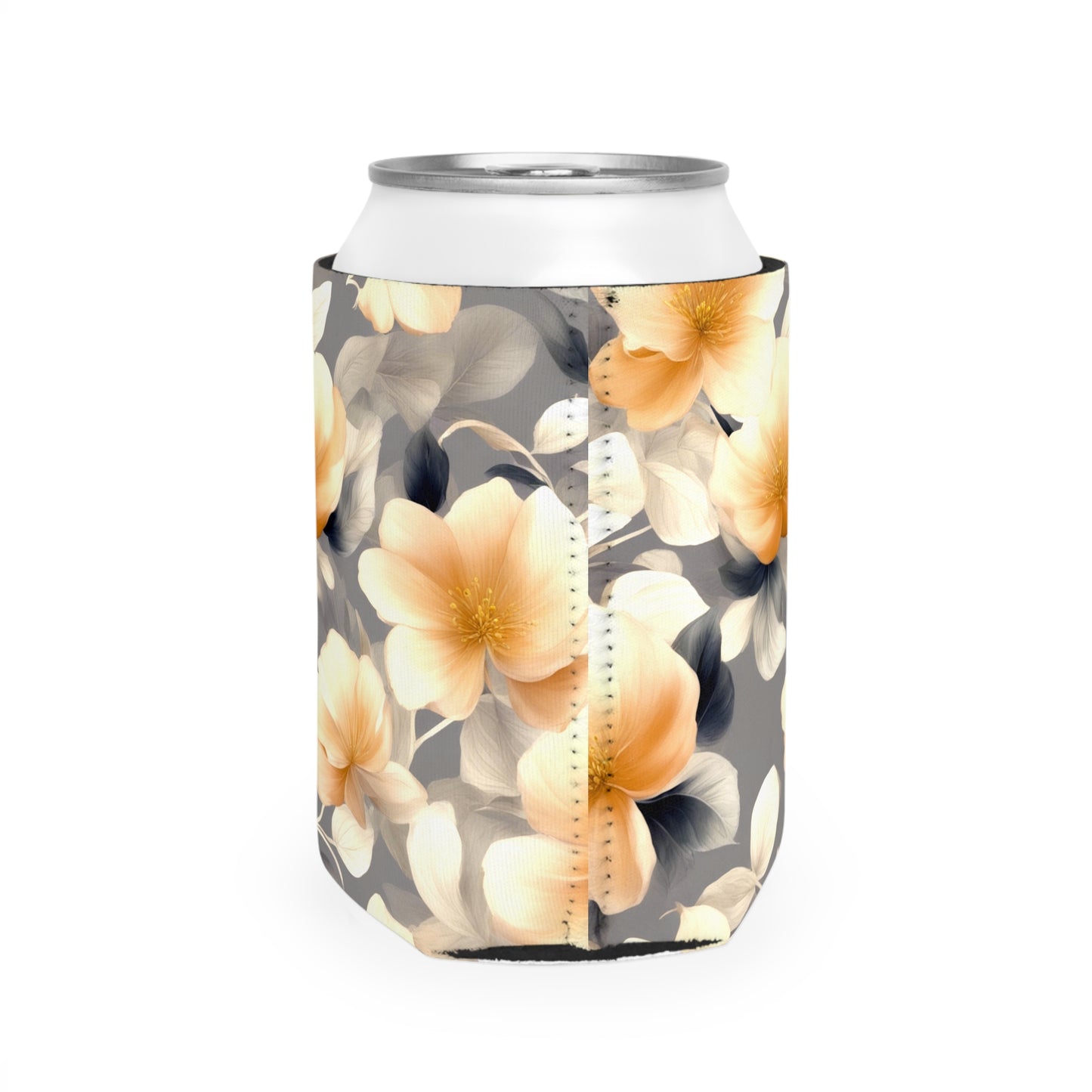 Soft Blossom Floral Bunch 12 oz Can Cooler Sleeve
