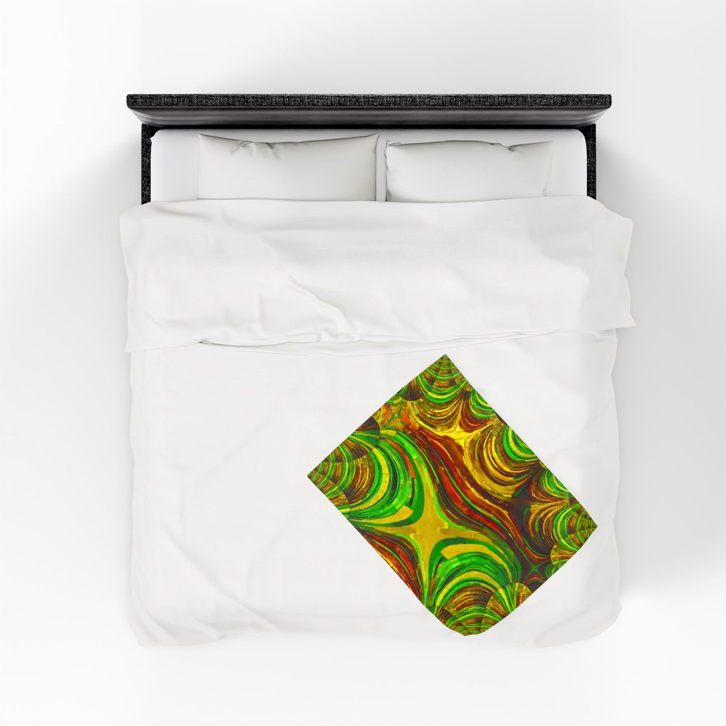 Uzi Spiral Beta Velveteen Plush Blanket, 30" x 40"