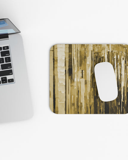 Striped Light Brown Mouse Pad, 9" x 8" Rectangle