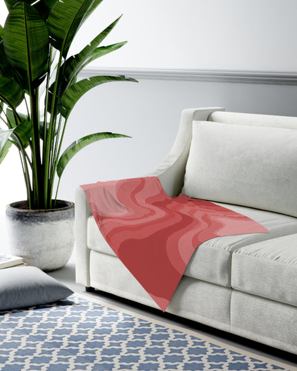 Power Red Wavey Baby Swaddle 30″×40″ Blanket