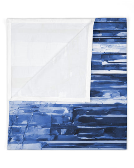 Striped Deep Blue Baby Swaddle 30″×40″ Blanket