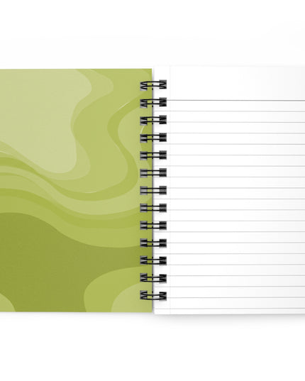 Lemon Wavey Spiral Bound Journal, 5" x 7" 150 pages
