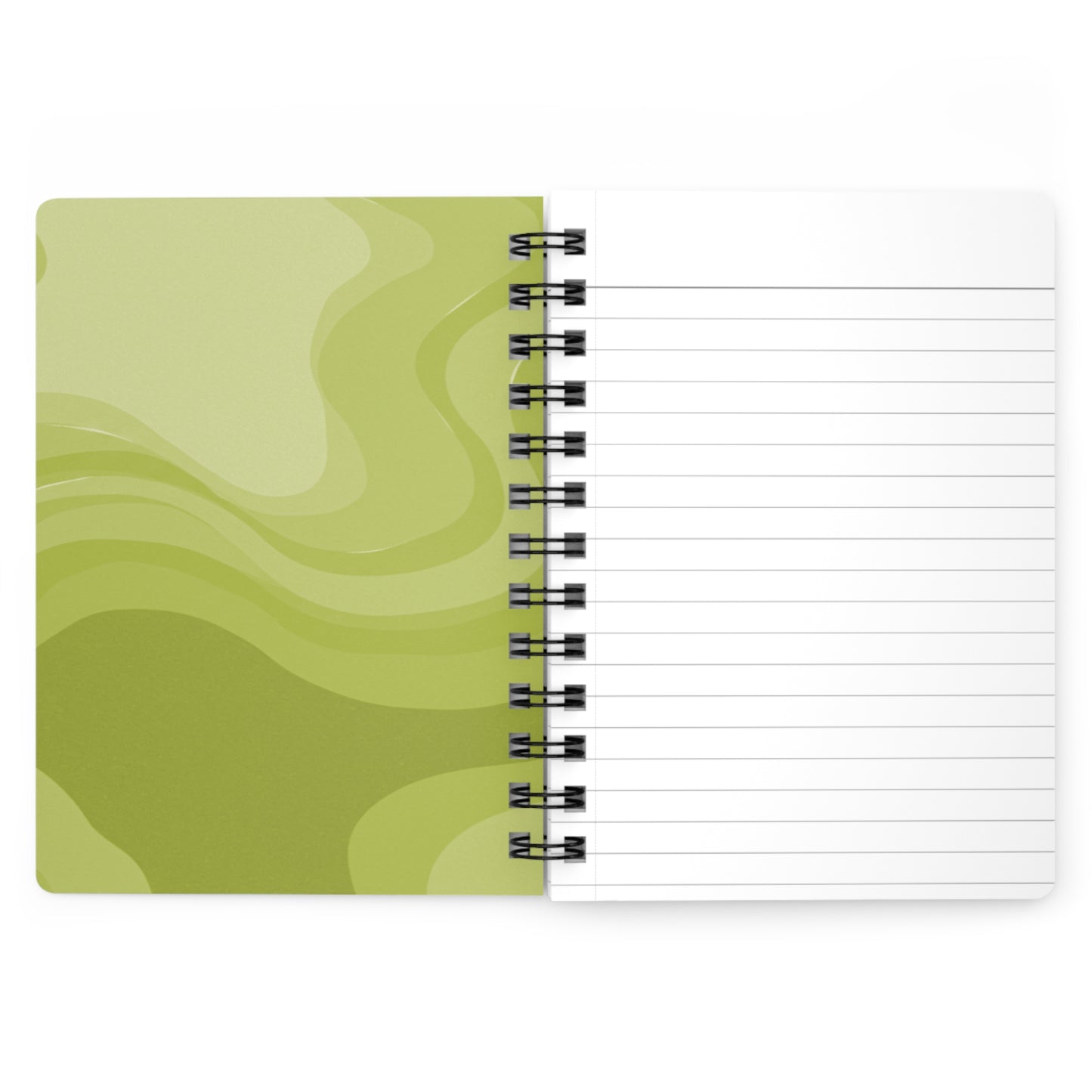 Lemon Wavey Spiral Bound Journal, 5" x 7" 150 pages