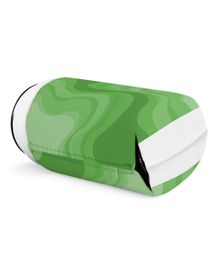 Greenie Meanie Wavey 12 oz Can Cooler Sleeve