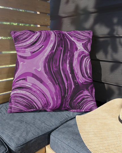 Uzi Spiral Powder Lavender 20" x 20" Outdoor Pillow
